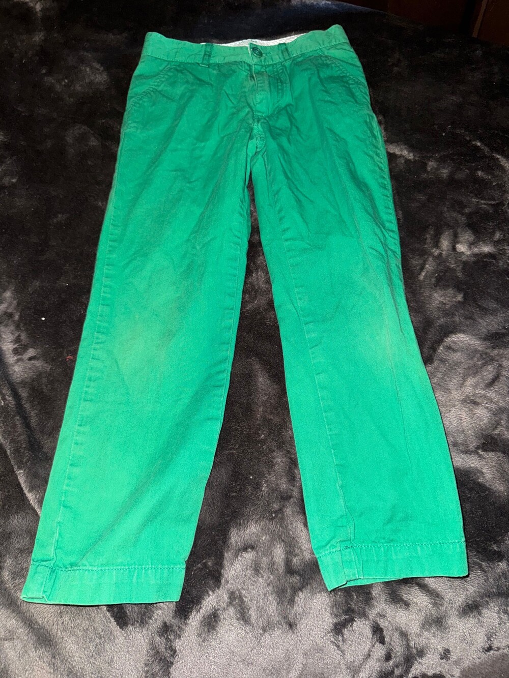 Lacoste Green Cotton Pants Size 6 Boys Casual Trousers